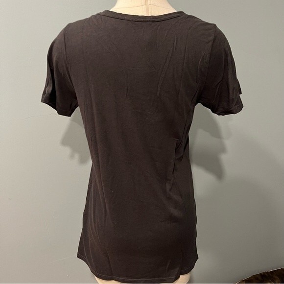 Junk Food Clothing Floral Batman Logo Black Scoop Neck Tee Size Medium - Picture 3 of 6